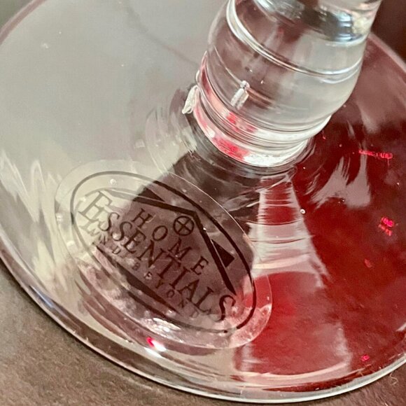 VTG BELL WINE GLASSES RUBY RED GOBLET SET OF 10 LARGE SIZE COLLECTIBLE RARE - Picture 12 of 16